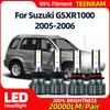 Car LED Headlights 40000LM Super Bright Auto Headlamps Bulbs With Fan 6000K Plug And Play For Suzuki GSXR1000 2005 2006