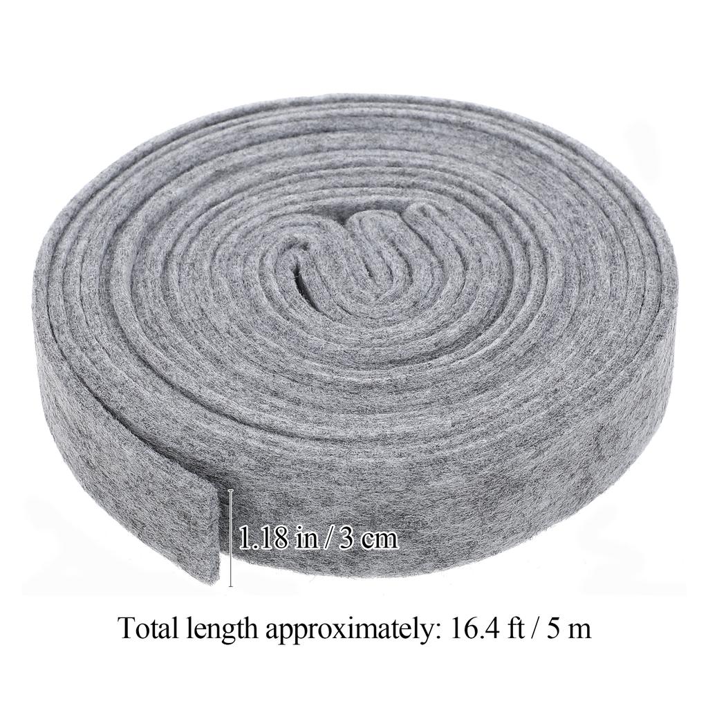 3 Rolki 5M Czerwona Filcowa Wstążka Tkanina Filcowa Materiał Rękodzielniczy Na Dekoracje Choinki Wianki Domowe Girlandy Wstążki