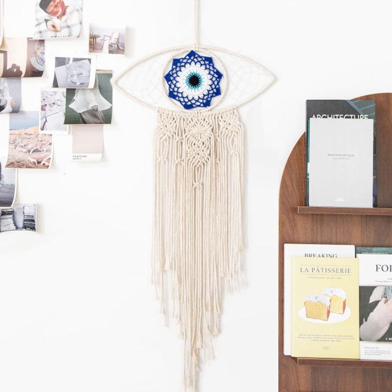 European-style hand-woven cotton rope tapestry tassels for home wall hanging decorative soft furnishing collection