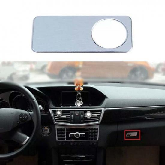 2009-15 Handle Panel Trim For Benz GLK Silver Aluminum Car Co-Pilot Storage Box