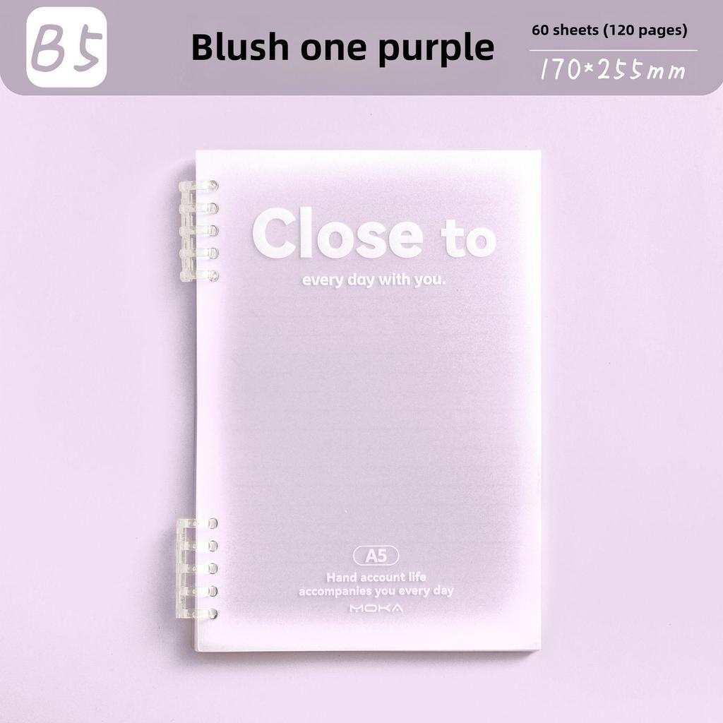 Minimalist Detachable Student Notebook - Stylish Blush B5 Loose-leaf, No Coil