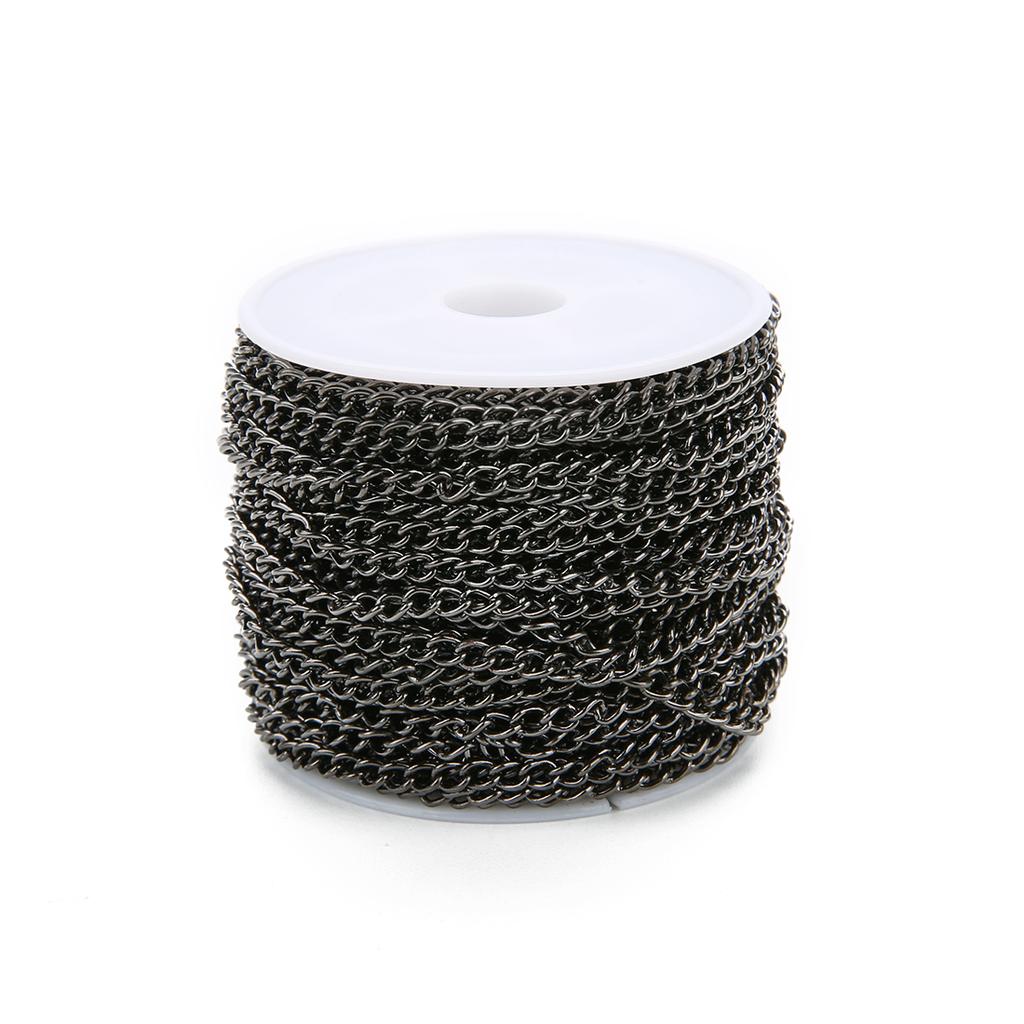 10 Yards/Lot Iron Encrypted Link Chains Necklace Chain Accessories Metal Extender Chain for Jewelry Making Diy Necklace Wholesal