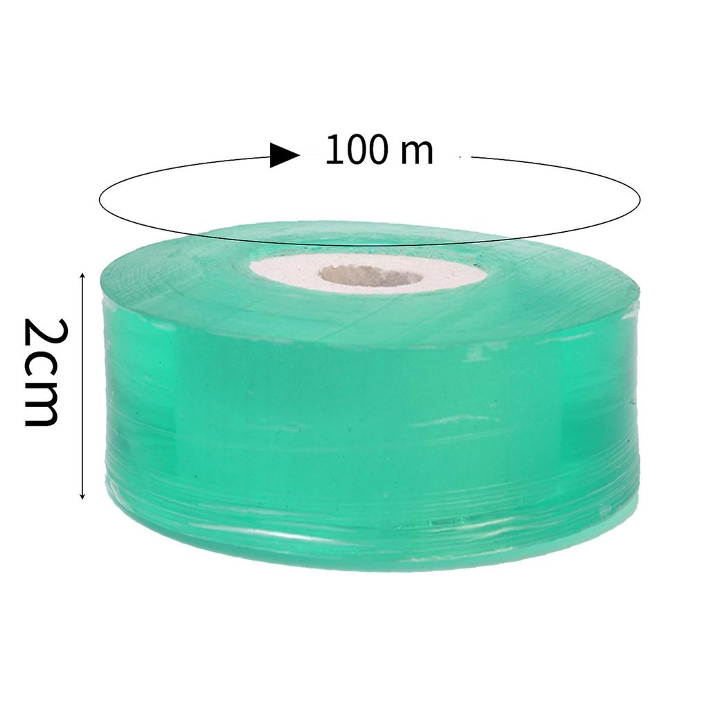 100/300M Stretchable Green Grafting Tape for Plant Support Nursery Use Household Garden Grafting Transparent Tape for Fruit Tree