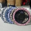 Warm&Cozy Car Steer Wheel Protector Leopard Heart Print Winter Teering Wheel Cover  Women Men