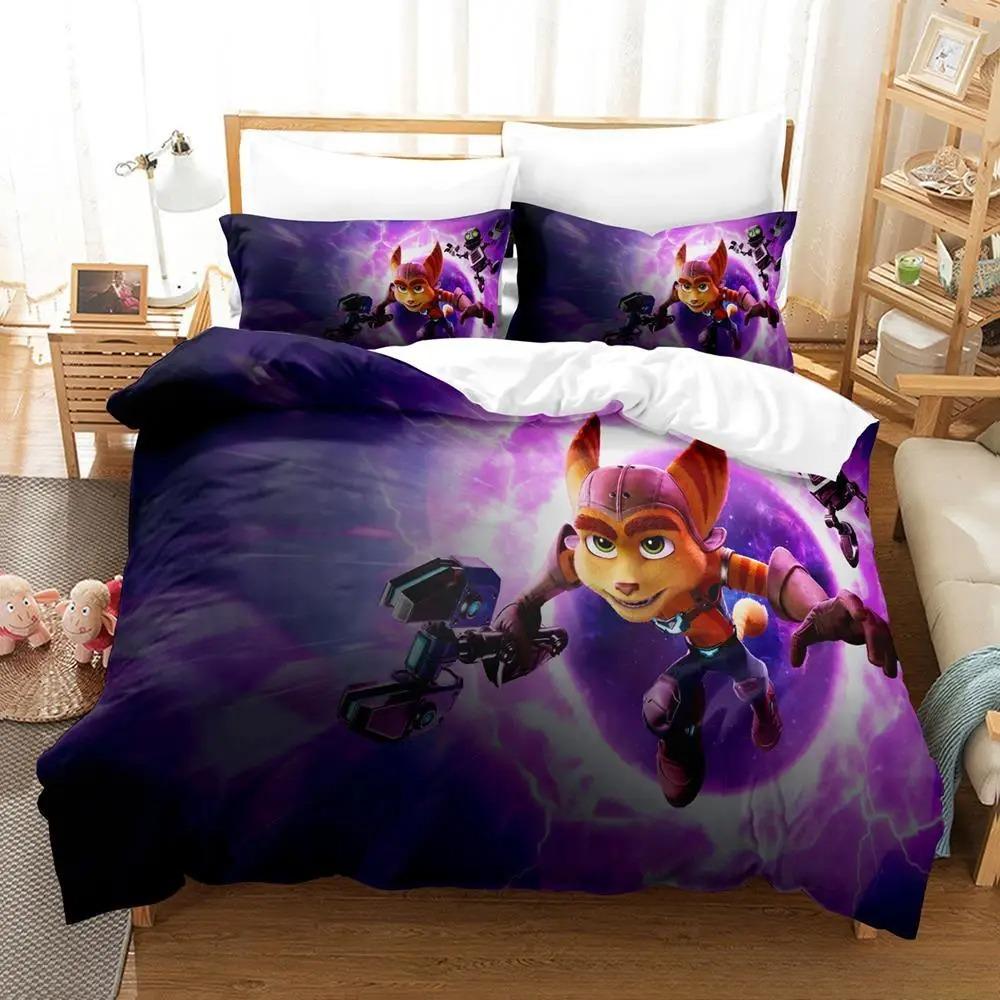 Luxury Duvet Cover and Pillowcase Digital Printing Star/moon/meteor Double Winter Quilt Cover Set Lantern Duvet Cover 1 Person