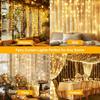 Xiaomi LED Curtain String Lights Christmas Garland Decor Fairy Light 8 Modes USB Remote Control Wedding Holiday Party for Bedroom Home