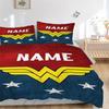Custom Textile Wonder Woman Peace Bedding 3 Piece Set HD Print Duvet Cover Pillowcases for Teens Adult Bedroom Decoration