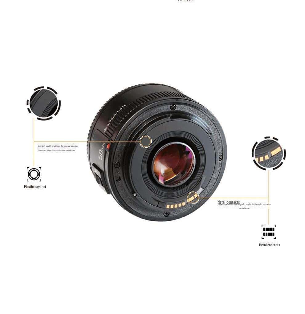 Obiectiv YONGNUO 50mm F1.8 pentru Canon: Focalizare automată, focalizare fixă, estompare fundal portret