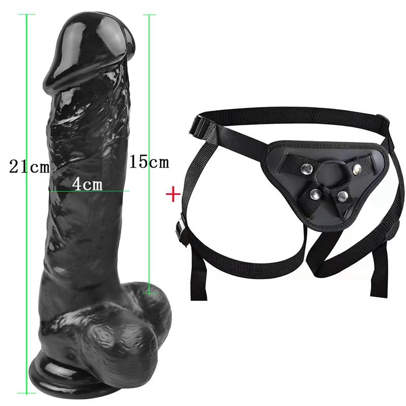 MoDi Strap-on Dildo for Women Masturbators Suction Gay Realistic Dildos Huge Penis Sexual Harness Anal Sex Toy for Lesbian