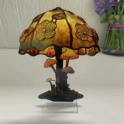 Colorful 2D Flat Acrylic Mushroom Decoration Landscape Table Ornaments Living Room Bedroom Bookshelf Desktop Decor Crafts Gift