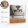 Modern Style Acrylic Mirror WiFi Sign Acrylic WiFi Sign Notice Board  Handwriting WiFi Password