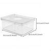 Transparent Acrylic Breeding Box for Herpetofauna Feeding with Vents 25x17x12cm Set