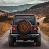 Celtic Knot Tire Cover Orange Woven Spare Wheel Protector Durable Off-Road SUV Truck Accessory Mystical Decor