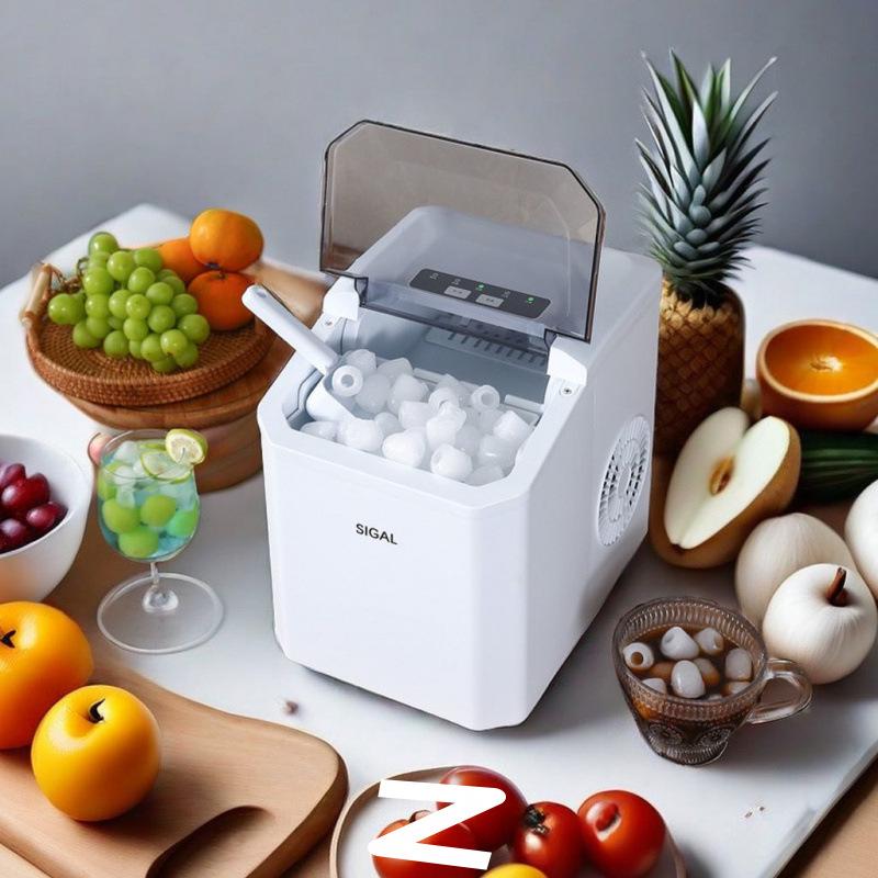 Compact Automatic Ice Maker for Home, Dorm, or Outdoor Use – Ideal for Milk Tea Shops and Round Ice Cubes