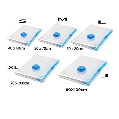4er-Pack Vakuum-Aufbewahrungsbeutel, Platzsparer-Beutel Kompression für Bettdecken und Decken, Versiegeler Kleidung Reise-Pack-Organizer
