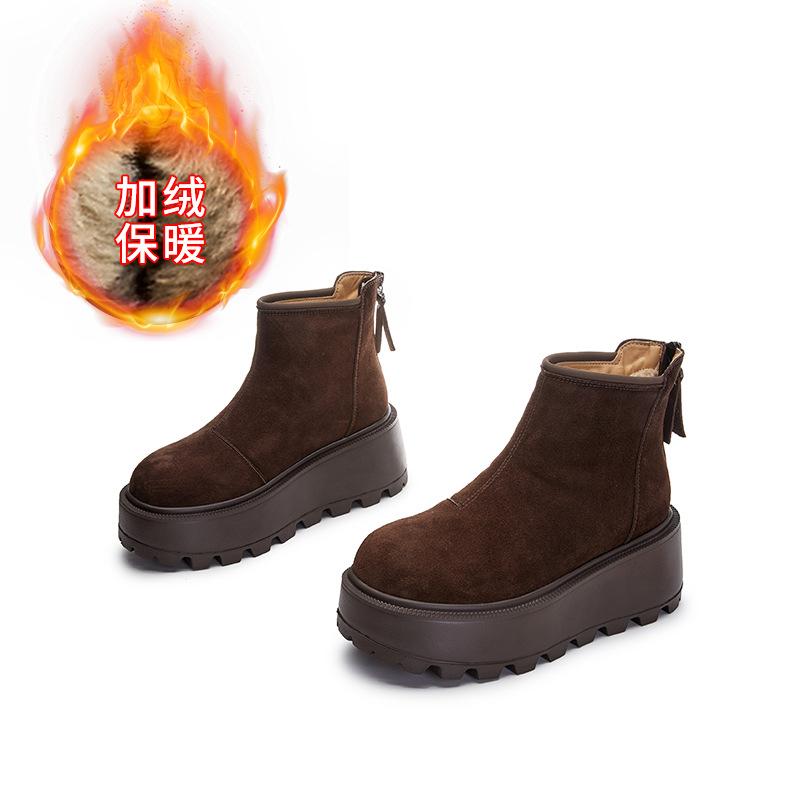 

Подошва из пены теплые зимние сапоги новая зимняя толстая подошва увеличивающие рост женские сапоги повседневные ботинки Мартин универсальные сапоги женские 40 темно-коричневого
