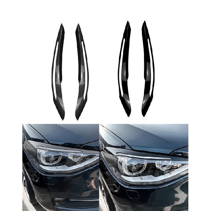For BMW 1 Series F20 F21 Car Headlight Eyebrow Eyelids Stickers Trim Cover Headlamp Eyelid 2011 2012 2013 2014