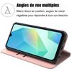 Coque de protection - BOOLING - pour Samsung Galaxy A16 4G/5G - Antichoc - Anti-Rayures - Cuir Synthétique - Rose