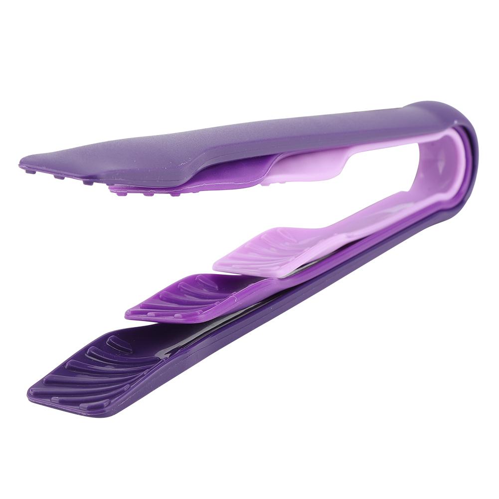 3 PCS Multifunctional Plastic Bread Tongs Food Clamps for Home Bakery (Purple)