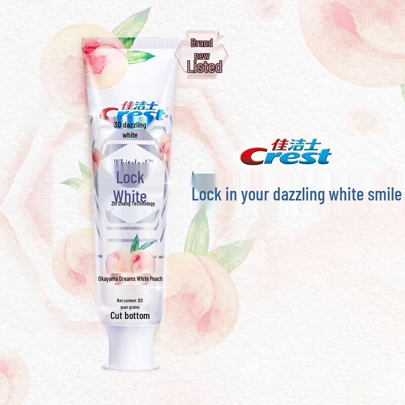 Crest Scent Lock White Toothpaste - Okayama White Peach
