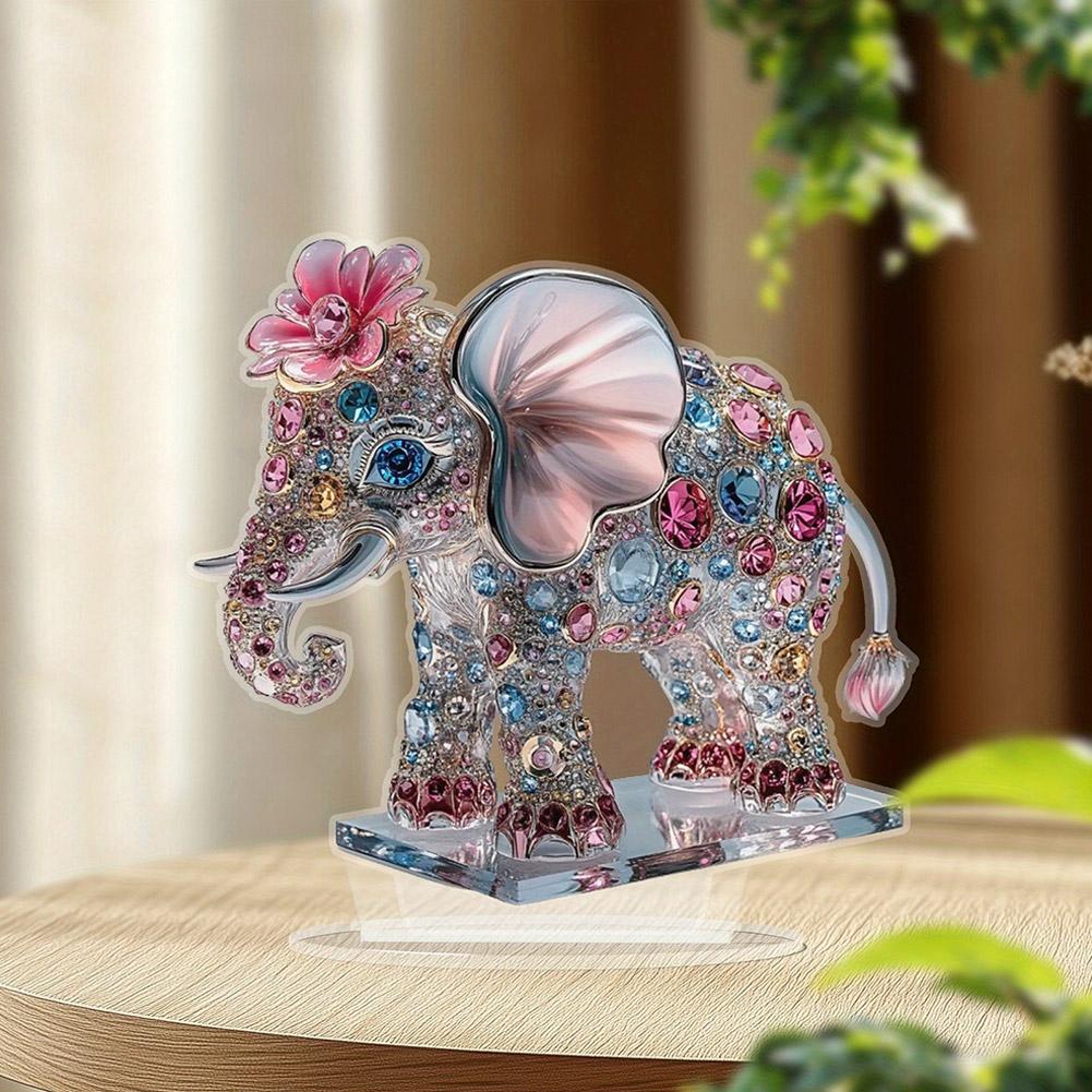 1 STÜCK Niedliche Katze Ornament Kunst Heimdekoration 2D Flach Falscher Kristall Tierskulptur Perfektes Geschenk für Familie und Freunde