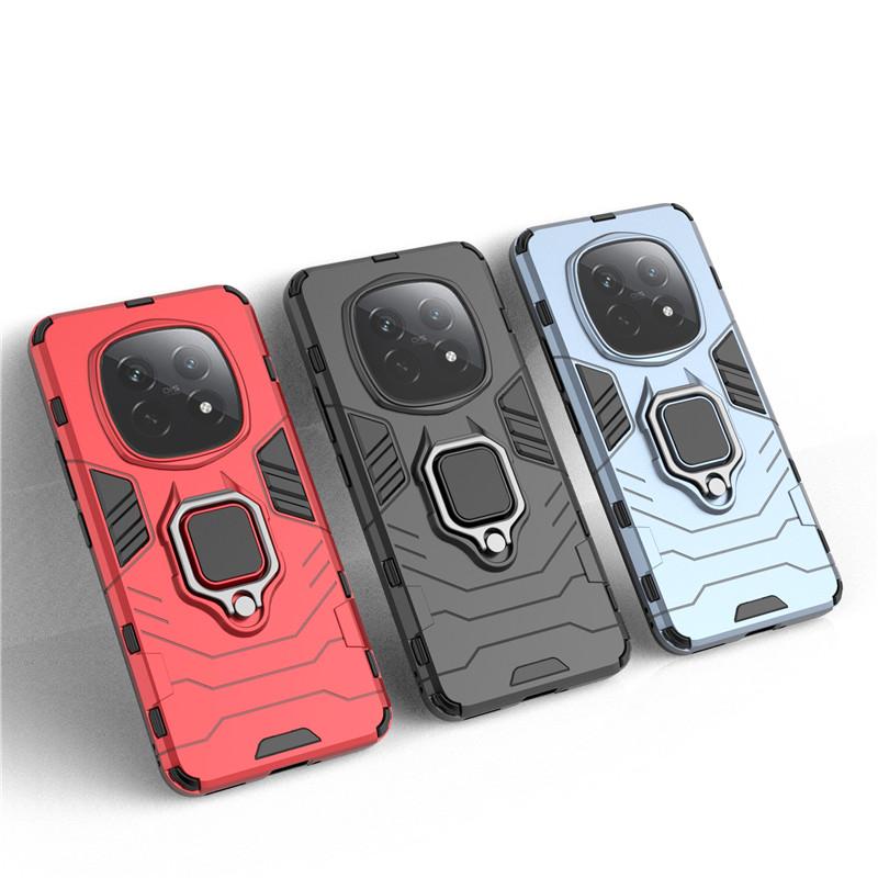 For Realme P2 Pro Case For Realme P2 Pro Cover 6.7 inch Armor Finger Ring Hard Shockproof Protective Bumper For Realme P2 Pro