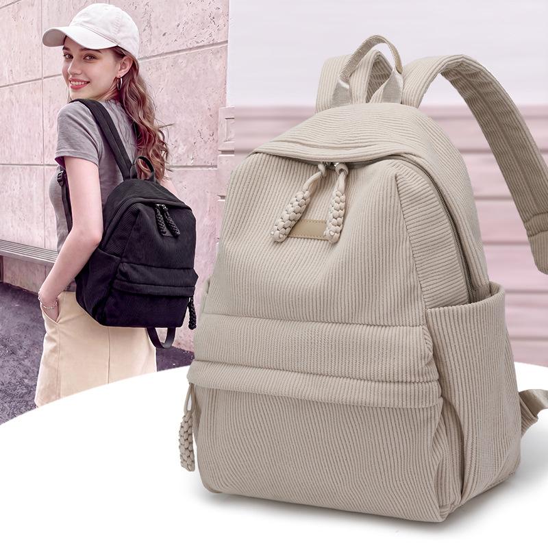 Schoolbag1011 new backpack student casual velvet backpack large capacity fashion Korean version simple travel
