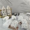 Detailed Canal House Models Easy To Use Canal House Shaped Ornament Molds for Artistic Plaster Decorations
