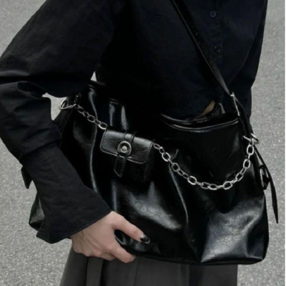 with Coin Purse Soft PU Shoulder Bag Korean Style Underarm Bag Casual Waterproof Tote Bag  Travel