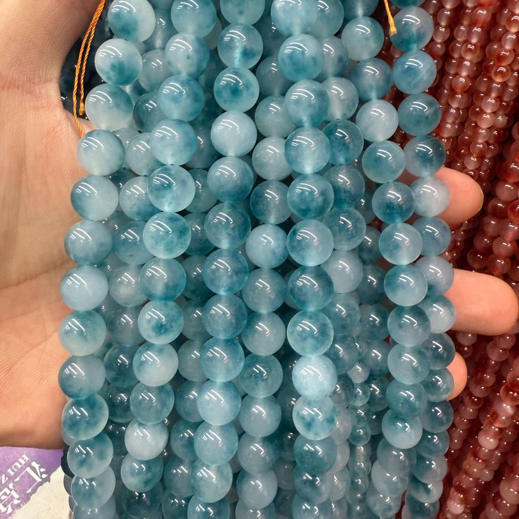 Natural Two-Tone Chalcedony Flower Beads for Handmade Jewelry