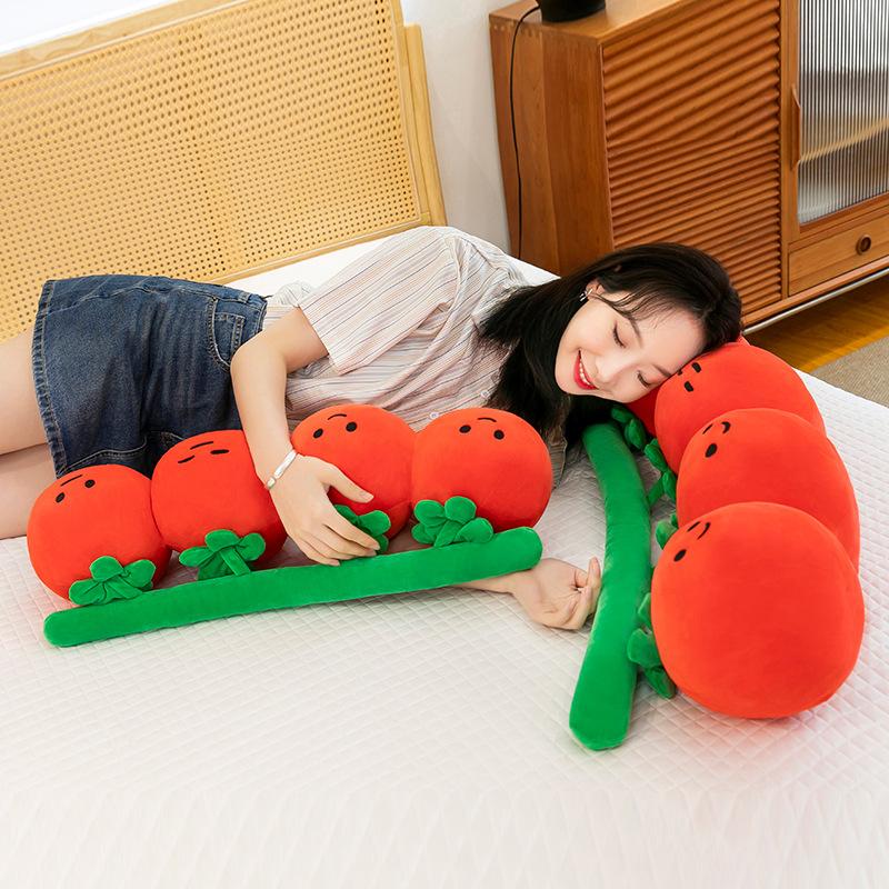 Tomato Toy Plush Cute Cartoon Children Bedroom Decor Birthday Festival Doll Gift