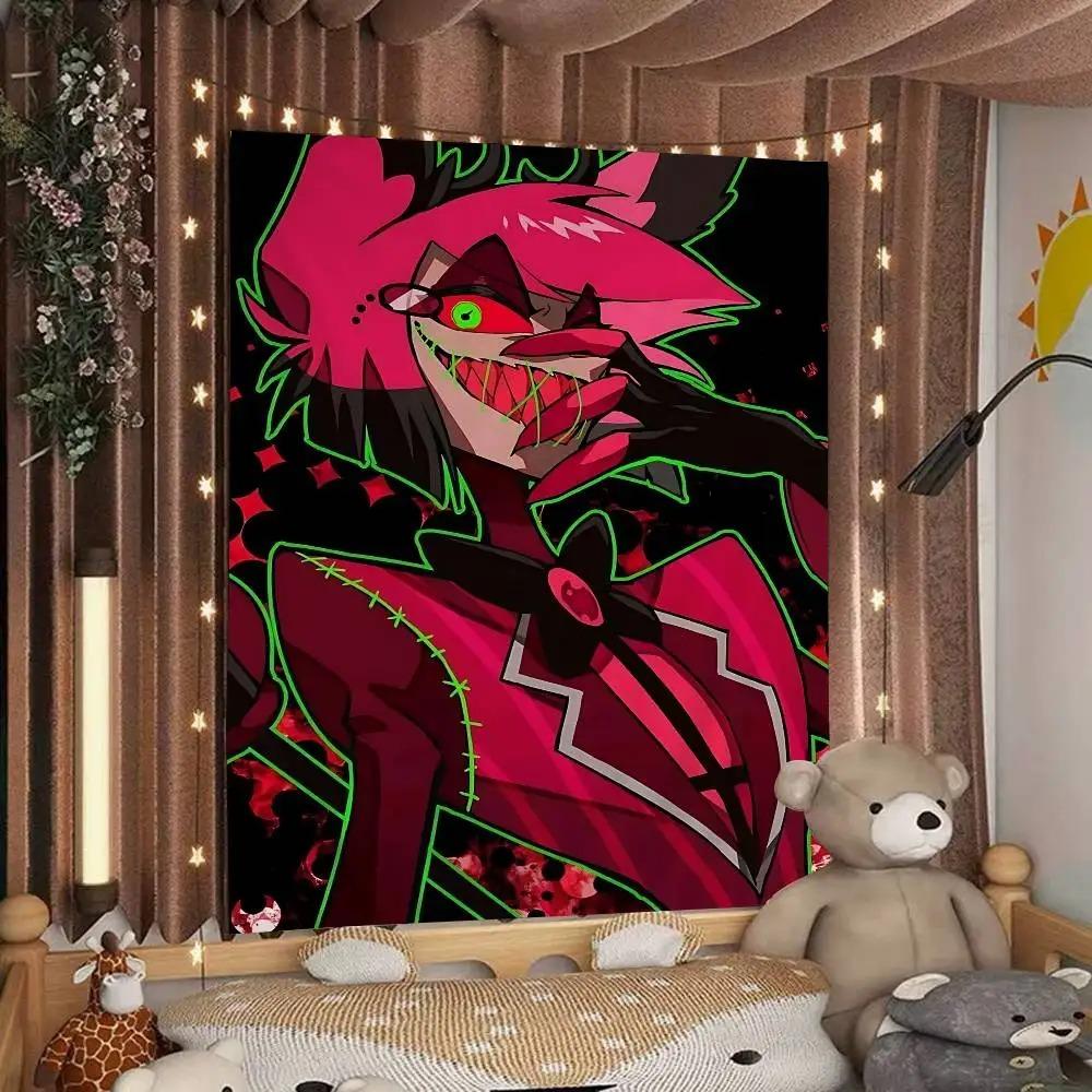 

Pink Demon Anime Tapestry Bold Pop Art Character Print Wall Hanging for Otaku Bedroom Dorm Decor 74x94cm(29x37in)