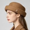 Autumn and winter new wool beret women's fashion versatile temperament elegant painter hat personalized simple small bud hat