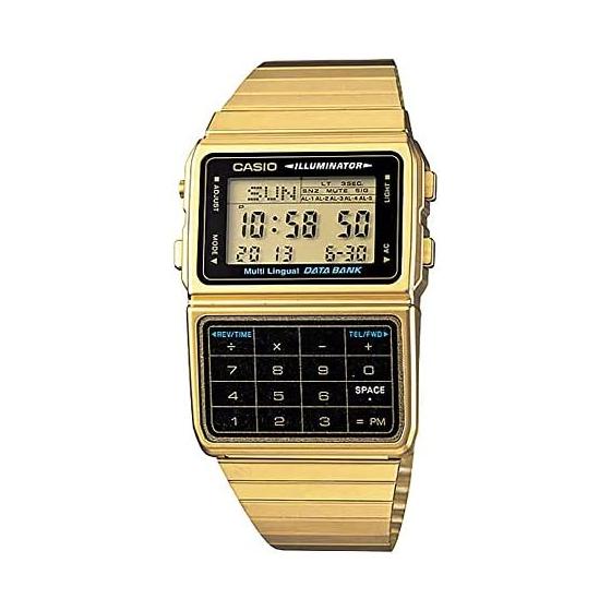 [Casio] DATA BANK Цифровые часы DBC-611G-1 Мужские Золотистые x Черные Зарубежная модель [Параллельный импорт]