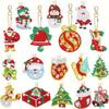 Diamond Painting Craft Diamond Painting Keychains Acrylic DIY Keychain Kit  Christmas Gift