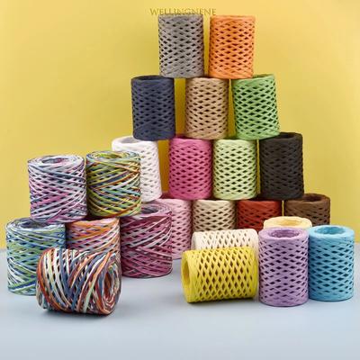 200m Rafiová příze pro ruční pletení DIY Pletení Háčkování Papírová příze přátelská Balení na pečení Páska Provázek Háčkování Letní klobouk Tašky