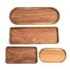 Akazienholz Tablett - Massivholz Kreativ Obst-, Kaffee-, Gebäck-, Melonenkerne-, Snack-Platte (Quadratisches & Ovales Design)