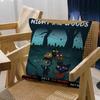 Anime Night in the Woods Personalized Pillow Cover Kids Bedroom Wild Party Decor Pillowcase kid Birthday shower Gift