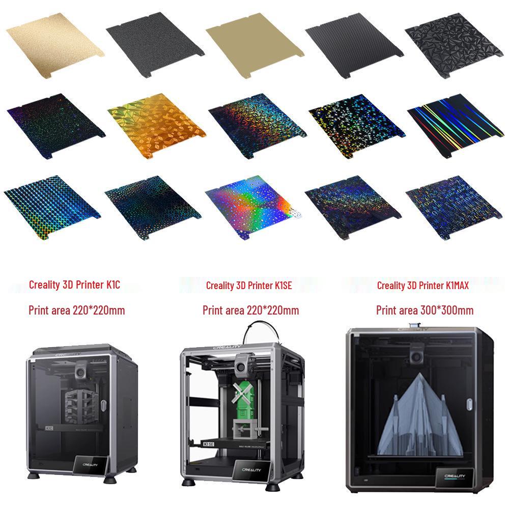 PEI Coated Print Bed Film for Creality K1 MAX/Ender3 S1 3D Printers