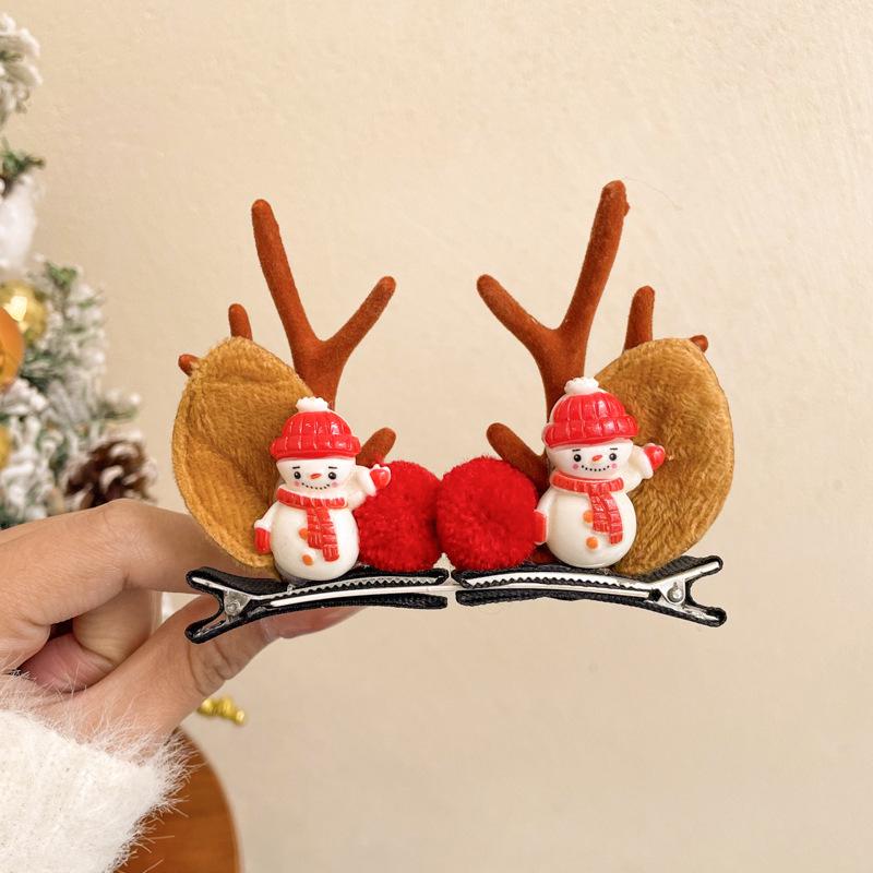 Children's Christmas Reindeer Headband - Cute Holiday Hair Accessory for Photos