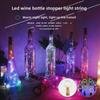 LED Wine Cork Bottle Lamp - Multicolor Button Battery Christmas Decoration