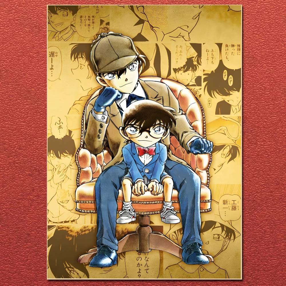 D-DETECTIVE Conan ANIME Poster Leinwandbild Poster Mit Drucken Haus Schlafzimmer Wohnzimmer Dekoration Geschenk