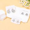 Gold-plated vacation wind stud earrings, European and American fashion water drop texture earrings, personalized starfish shell ear jewelry set