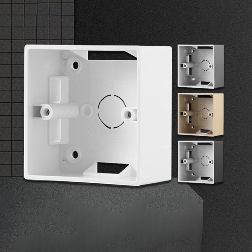 Switch Installation Box Wall Junction Outfit Box Socket External Mounting Outlet Box 86 Type Switch Socket Junction Box