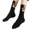 Women's Autumn and Winter Mid-calf Socks Cute Kawaii Bear Socks Warm Socks 3 Pairs