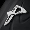 Outdoor Folding Knife Fruit Knife Stainless Steel Camping Knife Mini Mechanical Folding Knife Keychain Carrying Pocket Knife