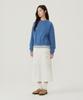 COVERNAT WOMAN Denim Cooper Logo Sweatshirt