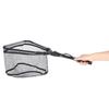 Portable Aluminum Alloy Telescopic Foldng Fishing Landing Net Pole Rubber Handle (40cm)