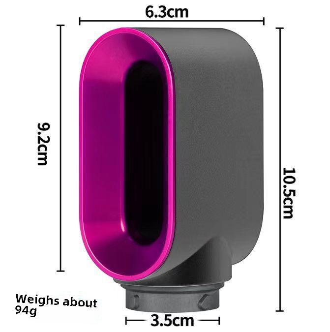 Dyson Curling Iron Accessories: Curling Tube, Wind Nozzle, Pre-Styling Diffuser, Comb, & Styling Tool.