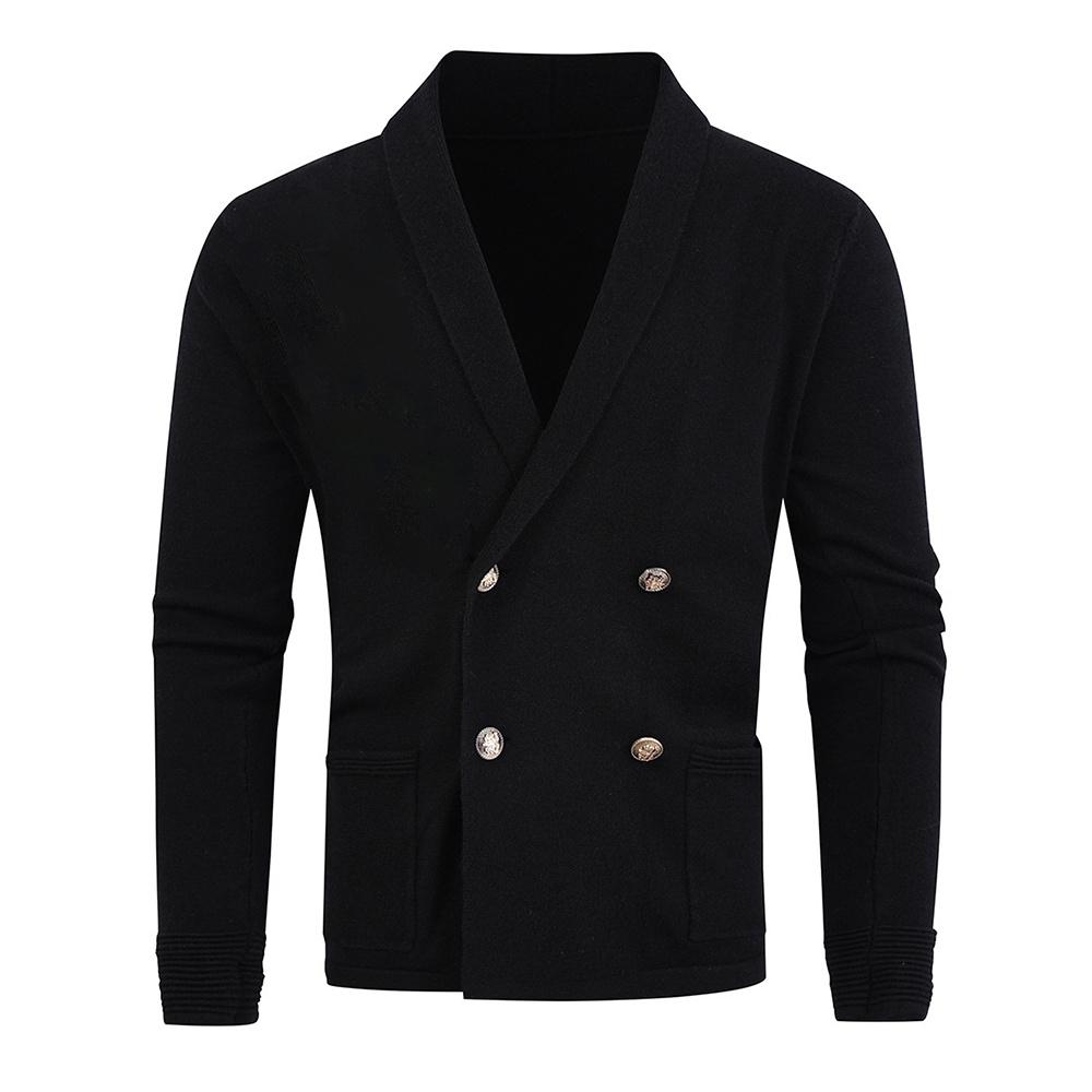 double breasted sweater coat